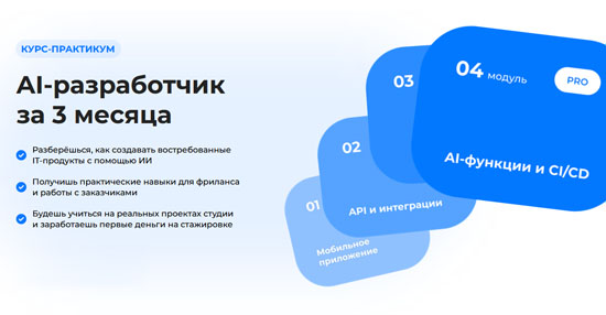 Курс-практикум «AI-разработчик за 3 месяца»
